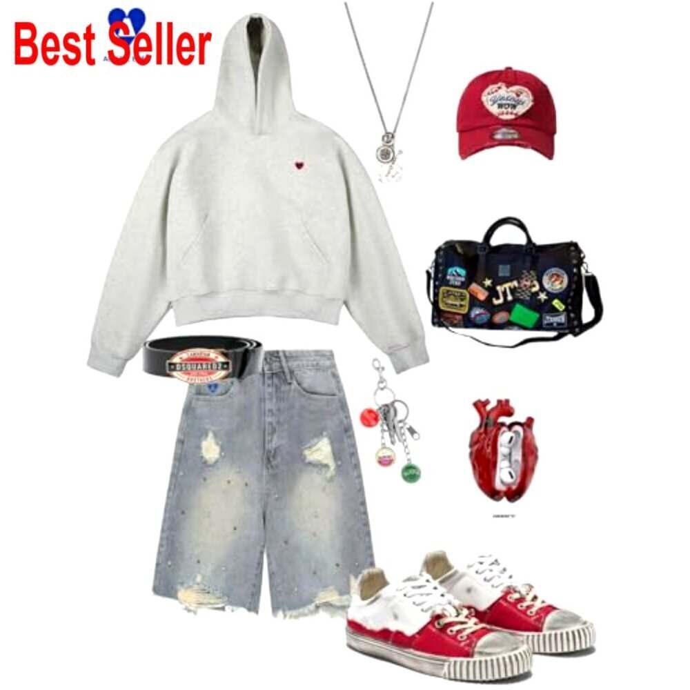 Oversized Cropped Hoodie Unisex Boxy Fit Casual Pullover Sweatshirt - Picture 5 of 7